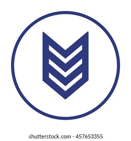  Arrow  icon.Flat design.