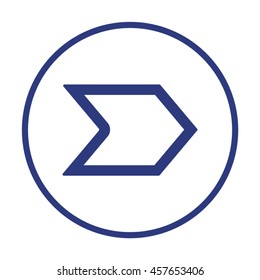  Arrow  icon.Flat design.