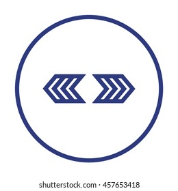  Arrow  icon.Flat design.