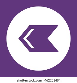  Arrow  icon.Flat design.