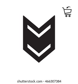  Arrow  icon.Flat design.