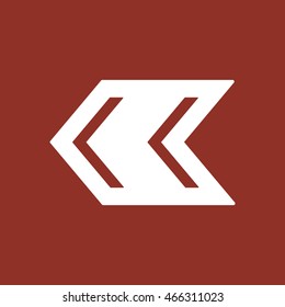  Arrow  icon.Flat design.