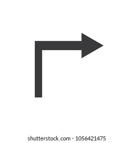 Arrow icon,flat design illustration