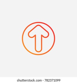 Arrow icon.gradient illustration isolated vector sign symbol
