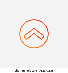 Arrow icon.gradient illustration isolated vector sign symbol
