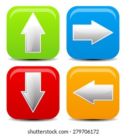 Arrow icons in all direction. Up, down, left, right arrows.