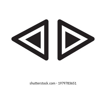 Arrow icons for apps. vector illustration