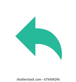 Arrow icons - Back arrow (Flat Style)