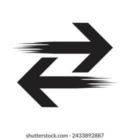 Arrow icons black collection. flat style arrow icon for your web site design. Simple arrow Vector illustration, doodle icon isolated on a white background.