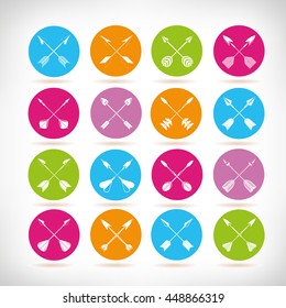 arrow icons, cross arrows