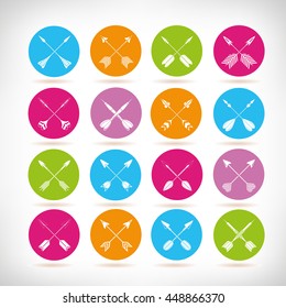 arrow icons, cross arrows