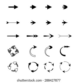 Arrow icons difference shape. Web icons