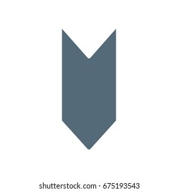Arrow Icons - Down arrow - Flat Style