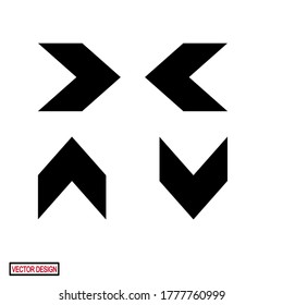 iconos de flecha. icono de flecha plana. icono Web. vector de flecha.