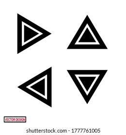 arrow icons. flat arrow icon. web icon. arrow vector.