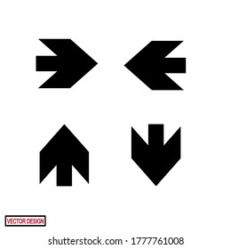 arrow icons. flat arrow icon. web icon. arrow vector.