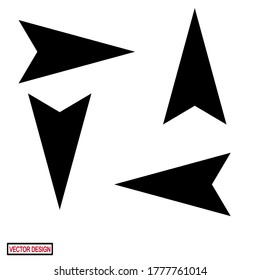 iconos de flecha. icono de flecha plana. icono Web. vector de flecha.