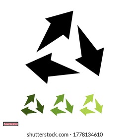 arrow icons. flat arrow icon. web icon.