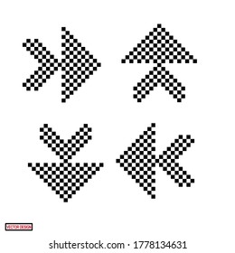 Pfeilsymbole. flaches Pfeilsymbol. Web-Symbol.