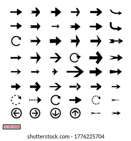 
ARROW ICONS WITH FLAT STYLE. DIRECTION ICONS, WEB ICONS. ARROW SET ICONS,vector illustration, vector.