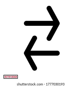 ARROW ICONS WITH FLAT STYLE. DIRECTION ICONS, WEB ICONS.