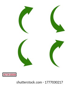 ICONOS DE FLECHA CON ESTILO PLANO. ICONOS DE DIRECCIÓN, ICONOS WEB.