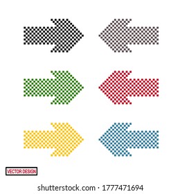 ARROW ICONS WITH FLAT STYLE. DIRECTION ICON, WEB ICONS.