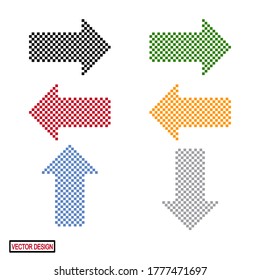 ARROW ICONS WITH FLAT STYLE. DIRECTION ICON, WEB ICONS.