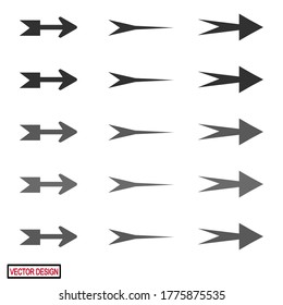 
ARROW ICONS WITH FLAT STYLE. DIRECTIONS, CURSORS. ARROW SET ICONS. web icon. vector illustration
