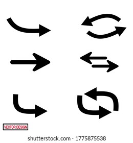 
ICONOS DE FLECHA CON ESTILO PLANO. DIRECCIONES, CURSORES. ICONOS DE CONJUNTO DE FLECHA