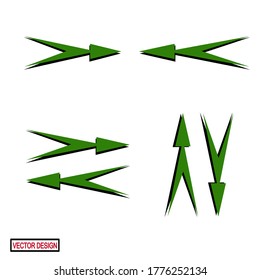
ARROW ICONS WITH FLAT STYLE. DIRECTIVE GUIDE ICONS, WEB ICONS.vector illustration, vector