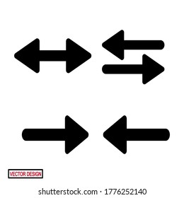 
ICONOS DE FLECHA CON ESTILO PLANO. ICONOS DE GUÍA DIRECTIVA, ICONOS WEB.