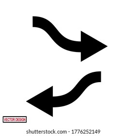 
ICONOS DE FLECHA CON ESTILO PLANO. ICONOS DE GUÍA DIRECTIVA, ICONOS WEB.