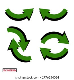 
ARROW ICONS WITH FLAT STYLE. DIRECTIVE GUIDE ICONS, WEB ICONS. arrow set icon. vector icon. vector illustration