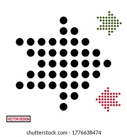 
ICONOS DE FLECHA CON ESTILO PLANO. ICONOS DE GUÍA DIRECTIVA, ICONOS WEB. icono de conjunto de flecha