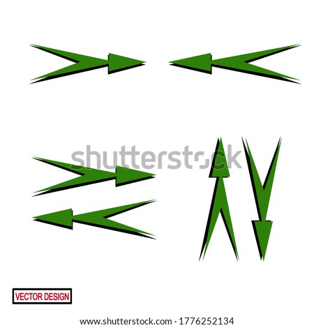
ARROW ICONS WITH FLAT STYLE. DIRECTIVE GUIDE ICONS, WEB ICONS.vector illustration, vector