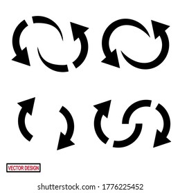 ARROW ICONS WITH FLAT STYLE. IKON PLAYBACK, WEB ICONS.vector illustration, vector icon web.