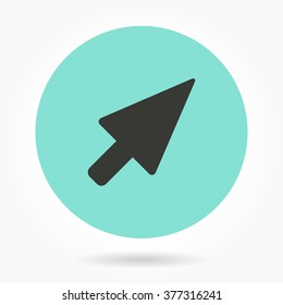 Arrow   -   icons for graphic design and Internet sites. Vector illustration. 