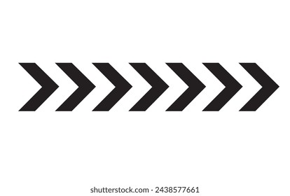 Arrow icons group. Set of black arrows symbols with blend effect. Chevron symbols. Vector isolated on white background.	