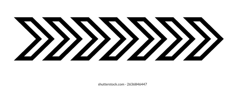 Arrow icons group. Set of black arrows symbols with blend effect. Chevron symbols. Vector isolated on white background. vector