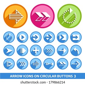 Arrow Icons on Circular Buttons 3.