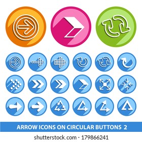 Arrow Icons on Circular Buttons 2.