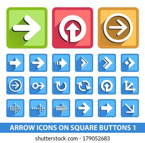 Arrow Icons on Square Buttons 1.