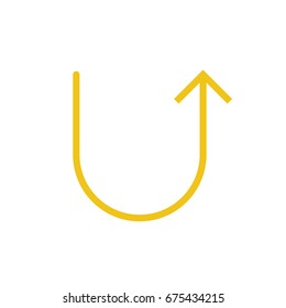 Arrow icons - return arrow (Flat Style)