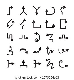 arrow icons set
