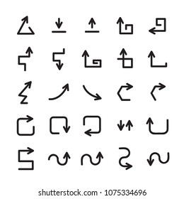 arrow icons set