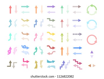 Arrow icons set