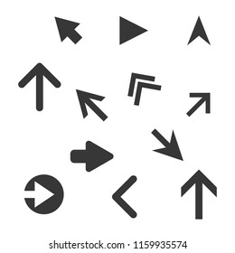 Arrow icons set