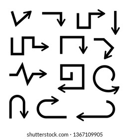 arrow icons set