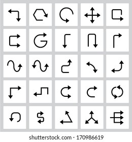 arrow icons set